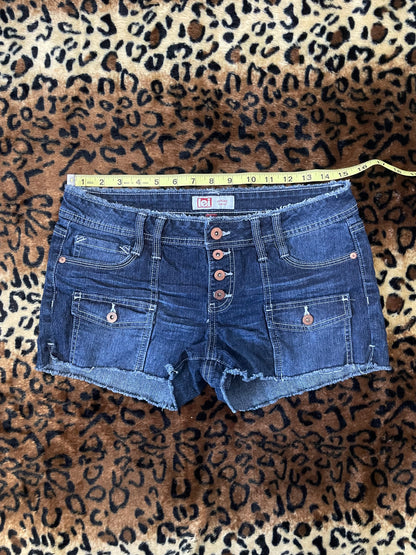 LEI lowrise cargo mini shorts