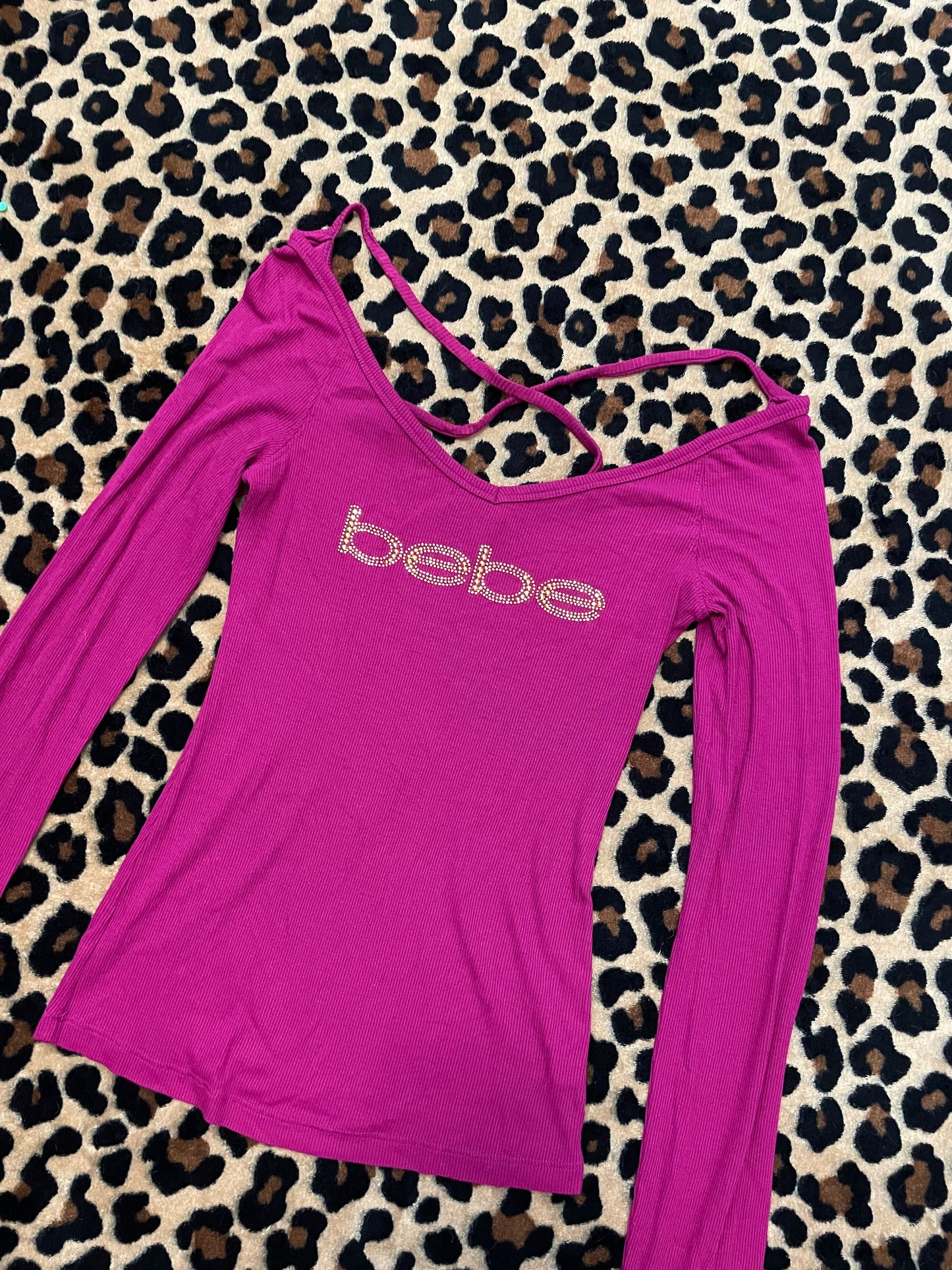 bebe bedazzled longsleeve