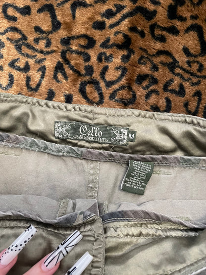 camo cargo mini skirt