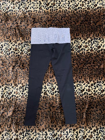 VS Pink cheetah foldover leggings