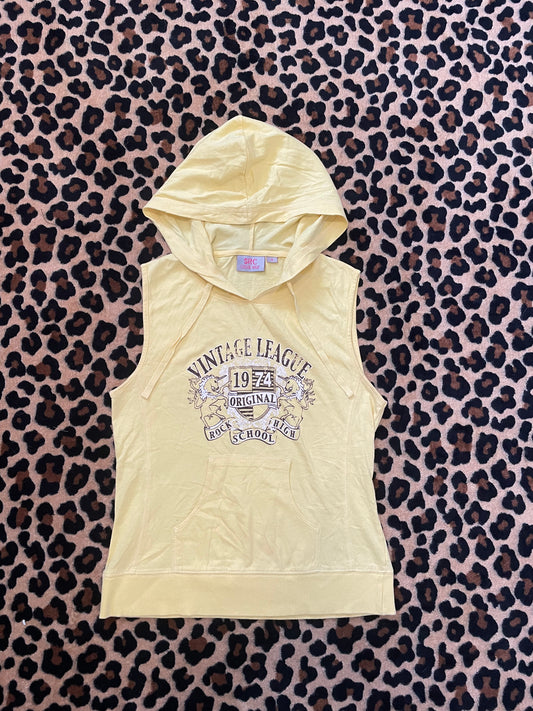 hooded grunge tank