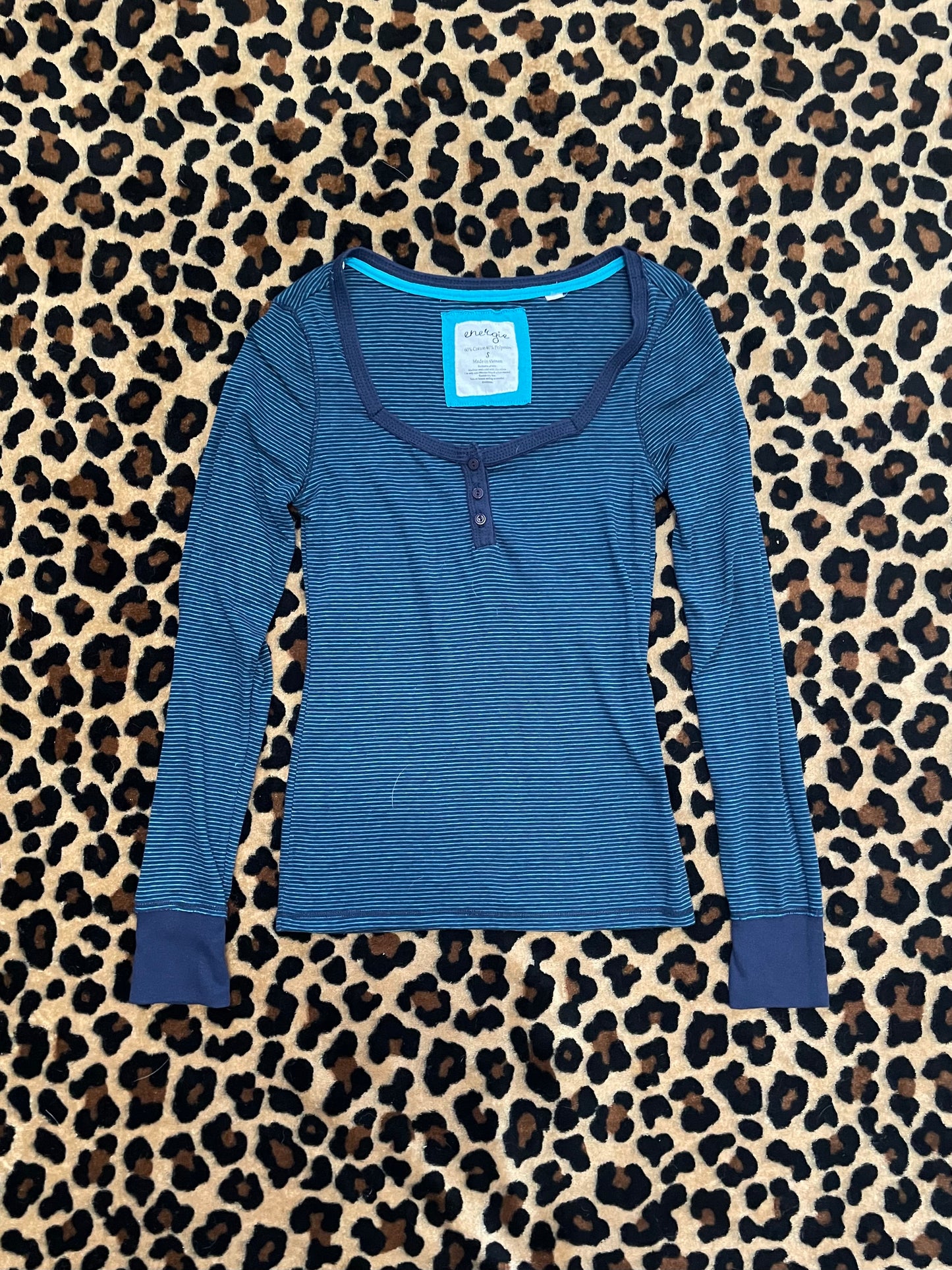 energie stripped fitted longsleeve