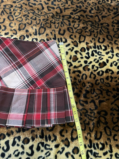 forever21 plaid pleated mini skirt