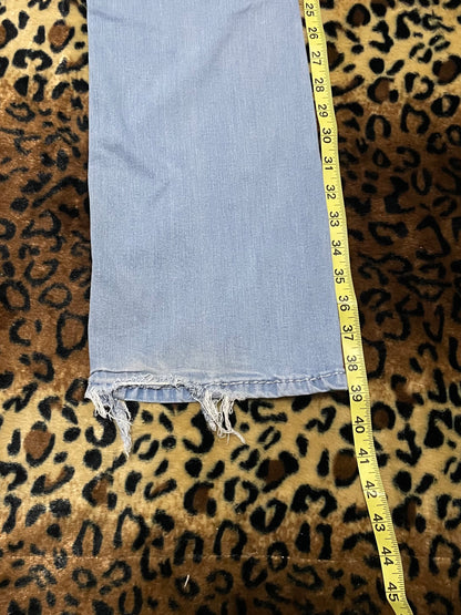 harley davidson skull lowrise flare jeans