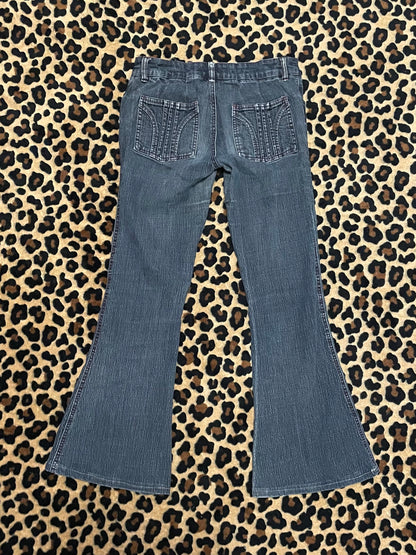 denim lowrise flare jeans