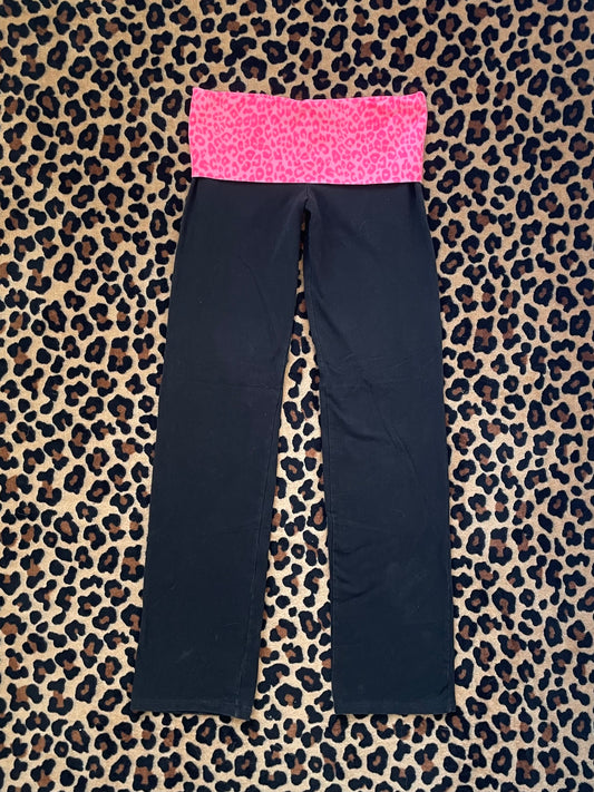 VS Pink lowrise foldover flare leggings