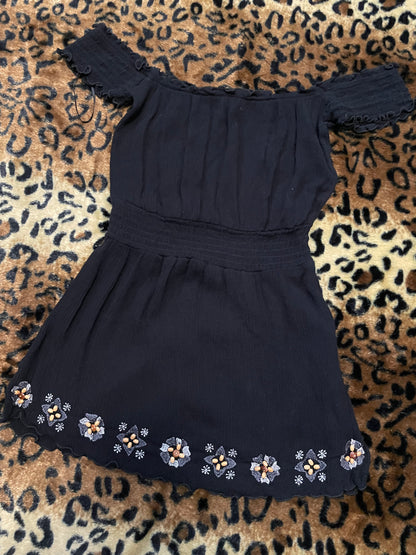 off the shoulder flowy babydoll top