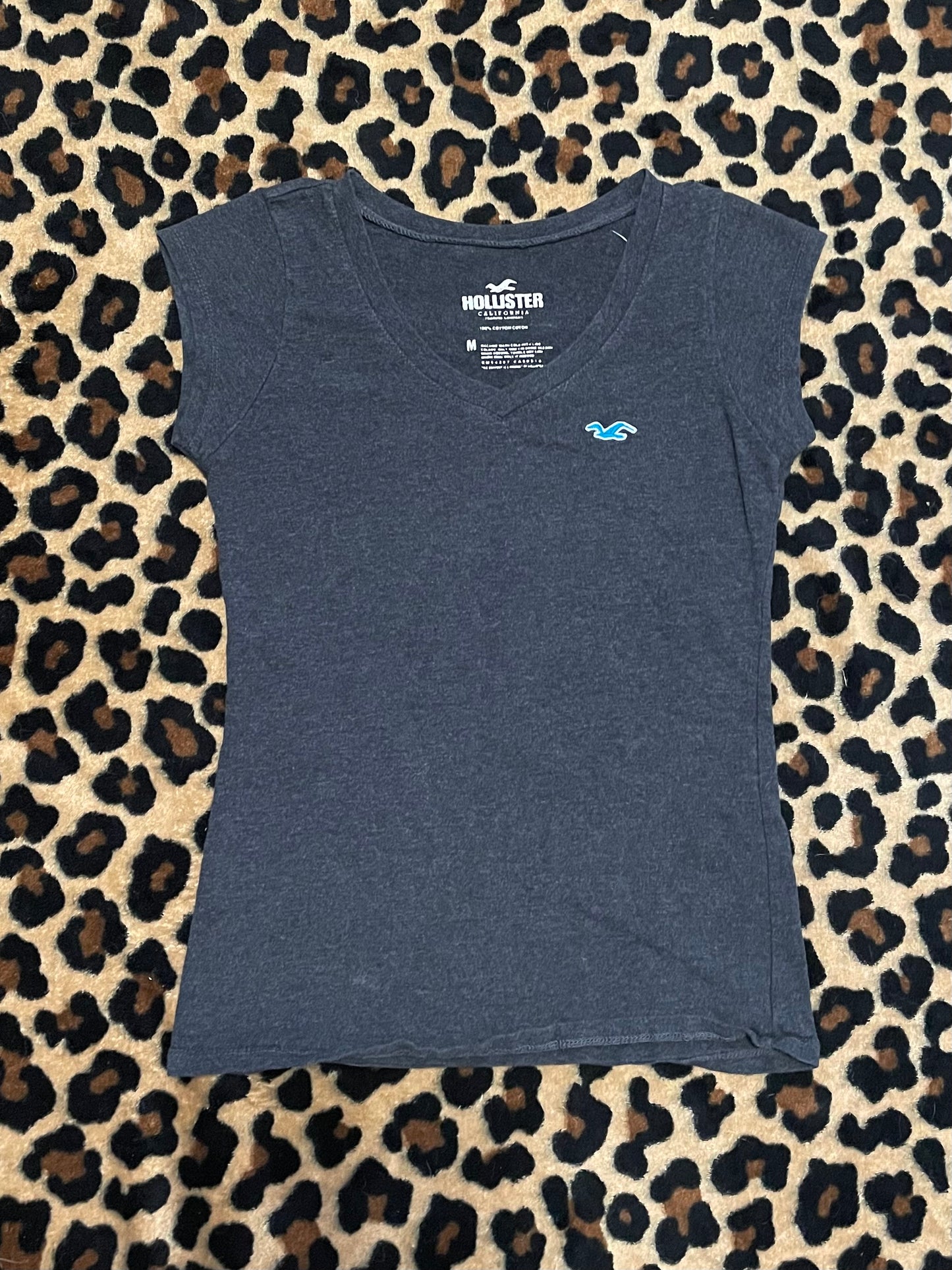 hollister fitted v-neck baby tee