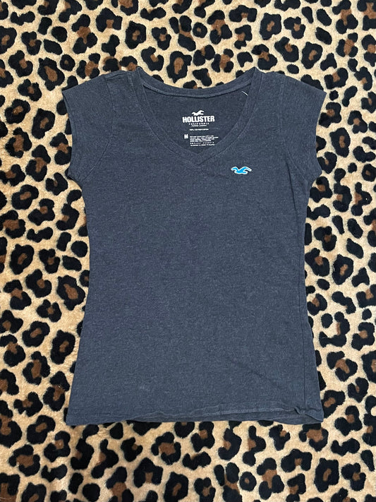 hollister fitted v-neck baby tee