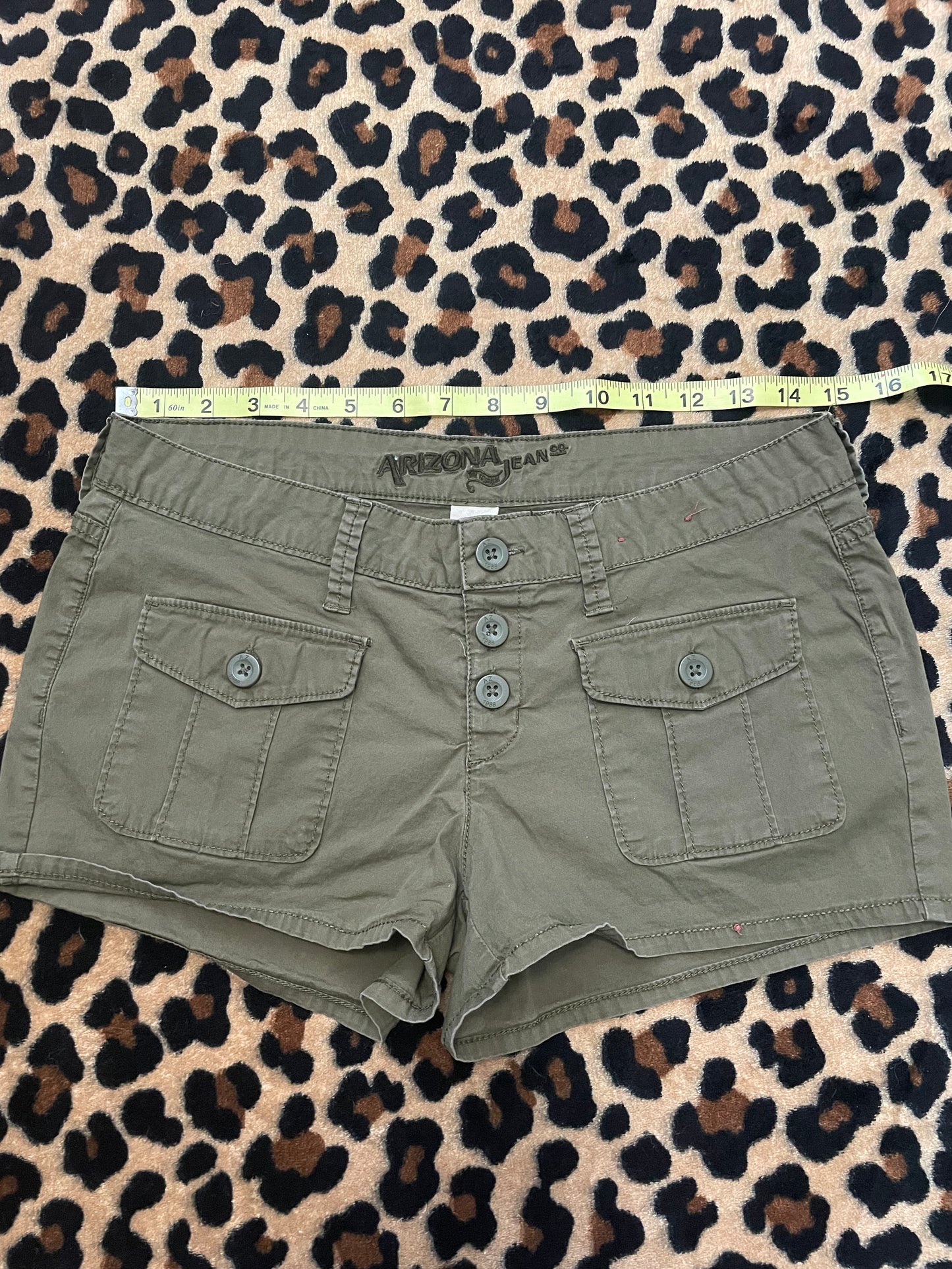 arizona co. pocket lowrise mini shorts