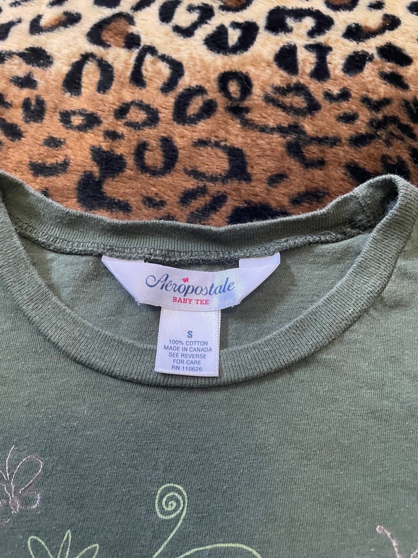 aeropostale flower baby tee