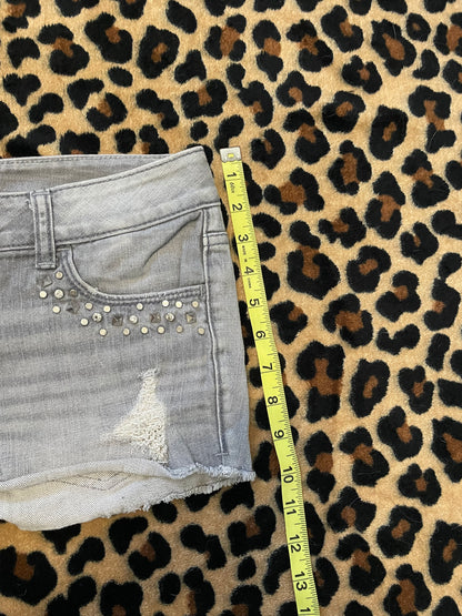 express studded mini shorts