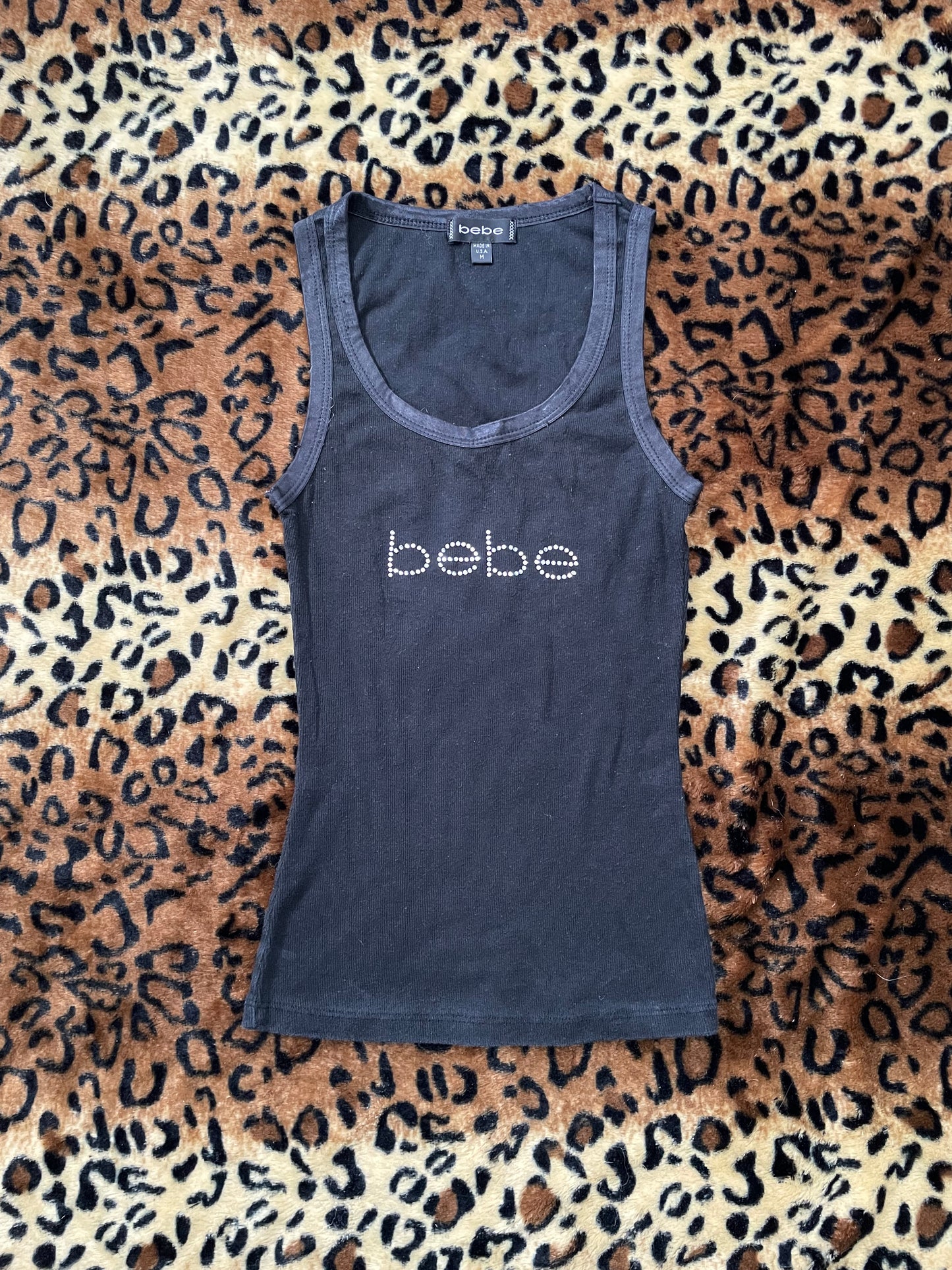 bebe bedazzled tank
