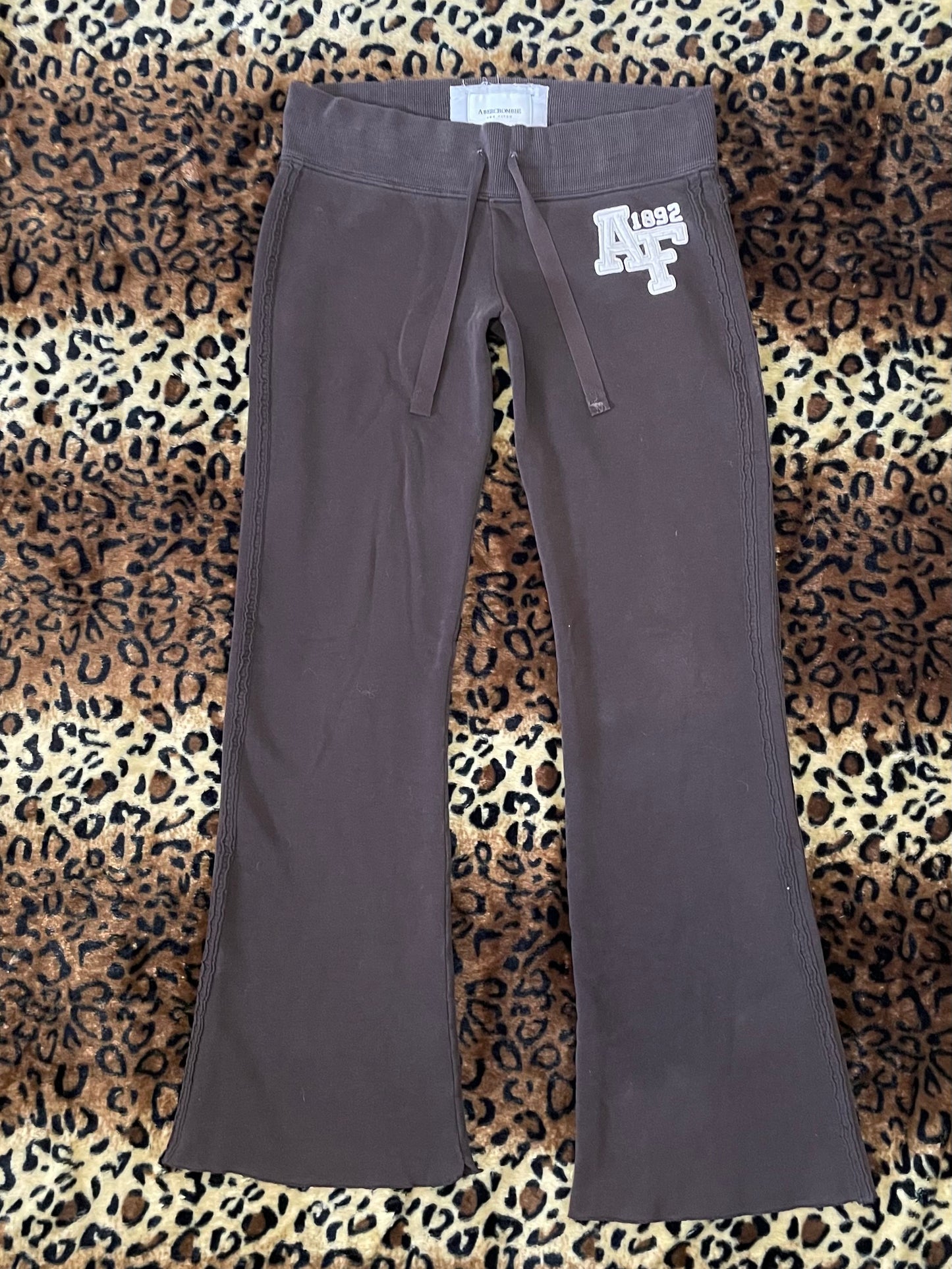 abercrombie lowrise flare sweatpants