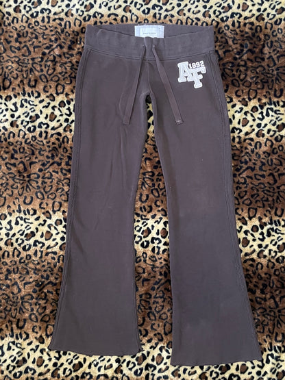 abercrombie lowrise flare sweatpants