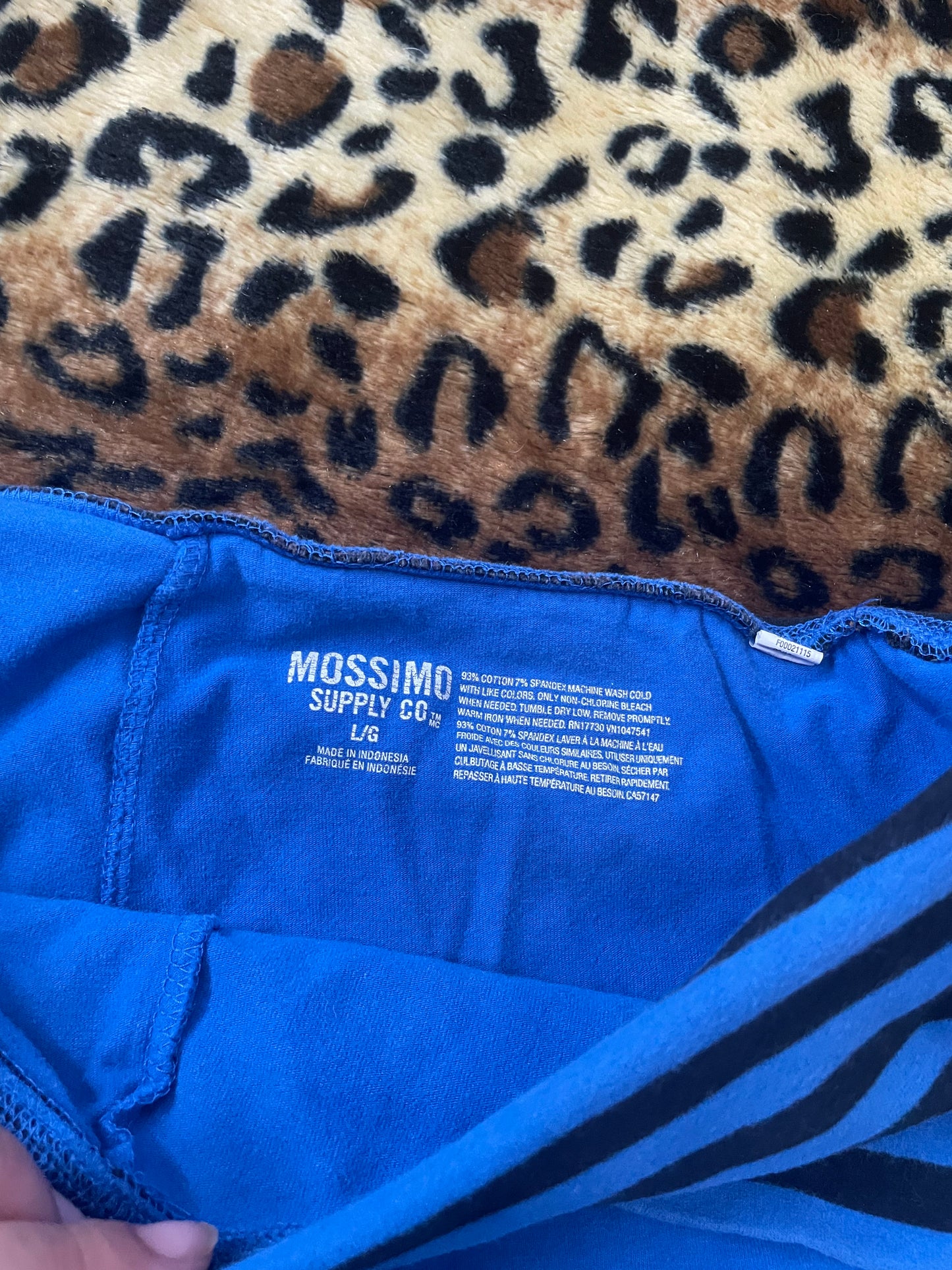 mossimo striped lowrise foldover leggings