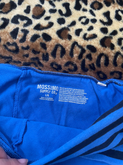 mossimo striped lowrise foldover leggings