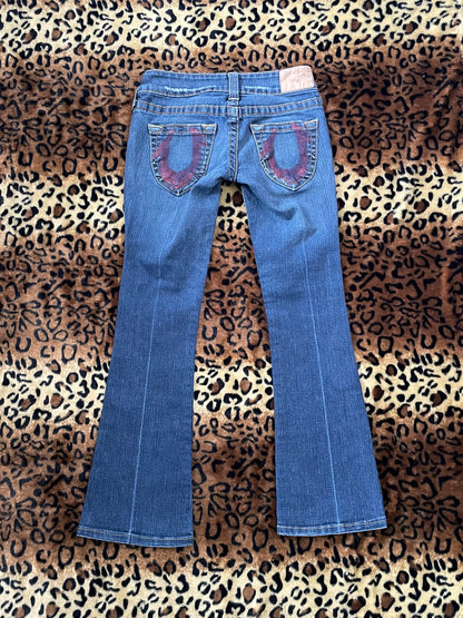 true religion lowrise flare jeans