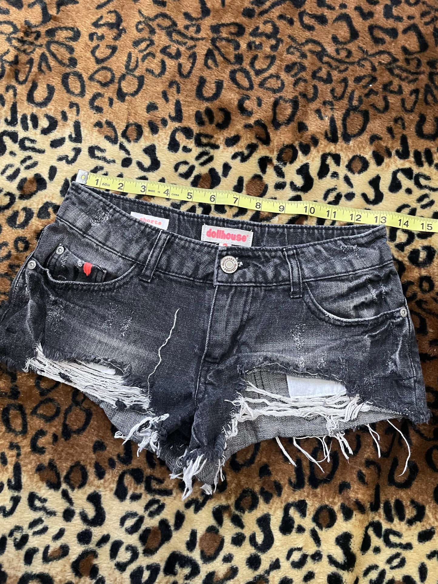 dollhouse ripped mini shorts