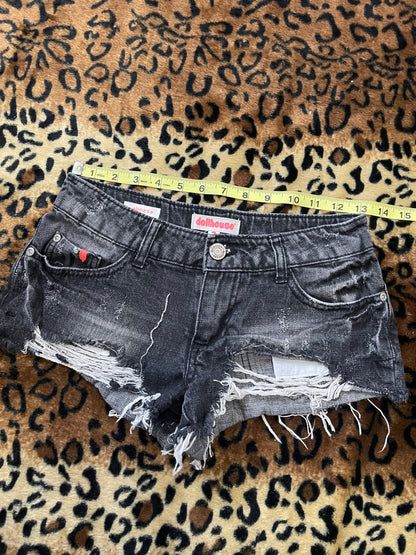 dollhouse ripped mini shorts