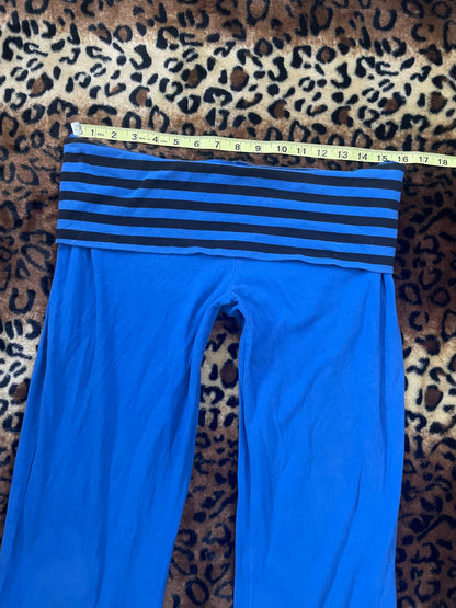 mossimo striped lowrise foldover leggings