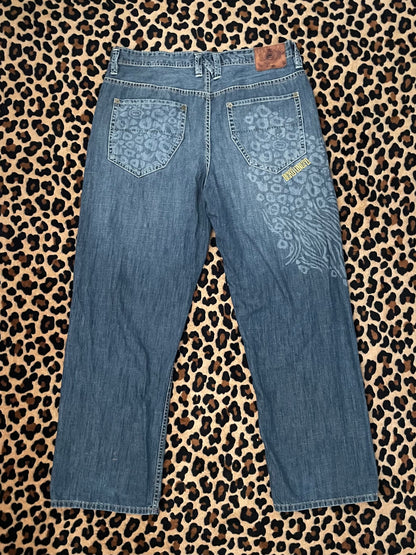 ecko unlimited animal print jeans