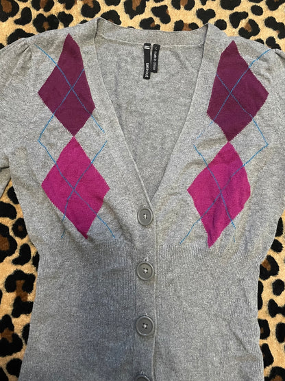 fitted cropped cardigan