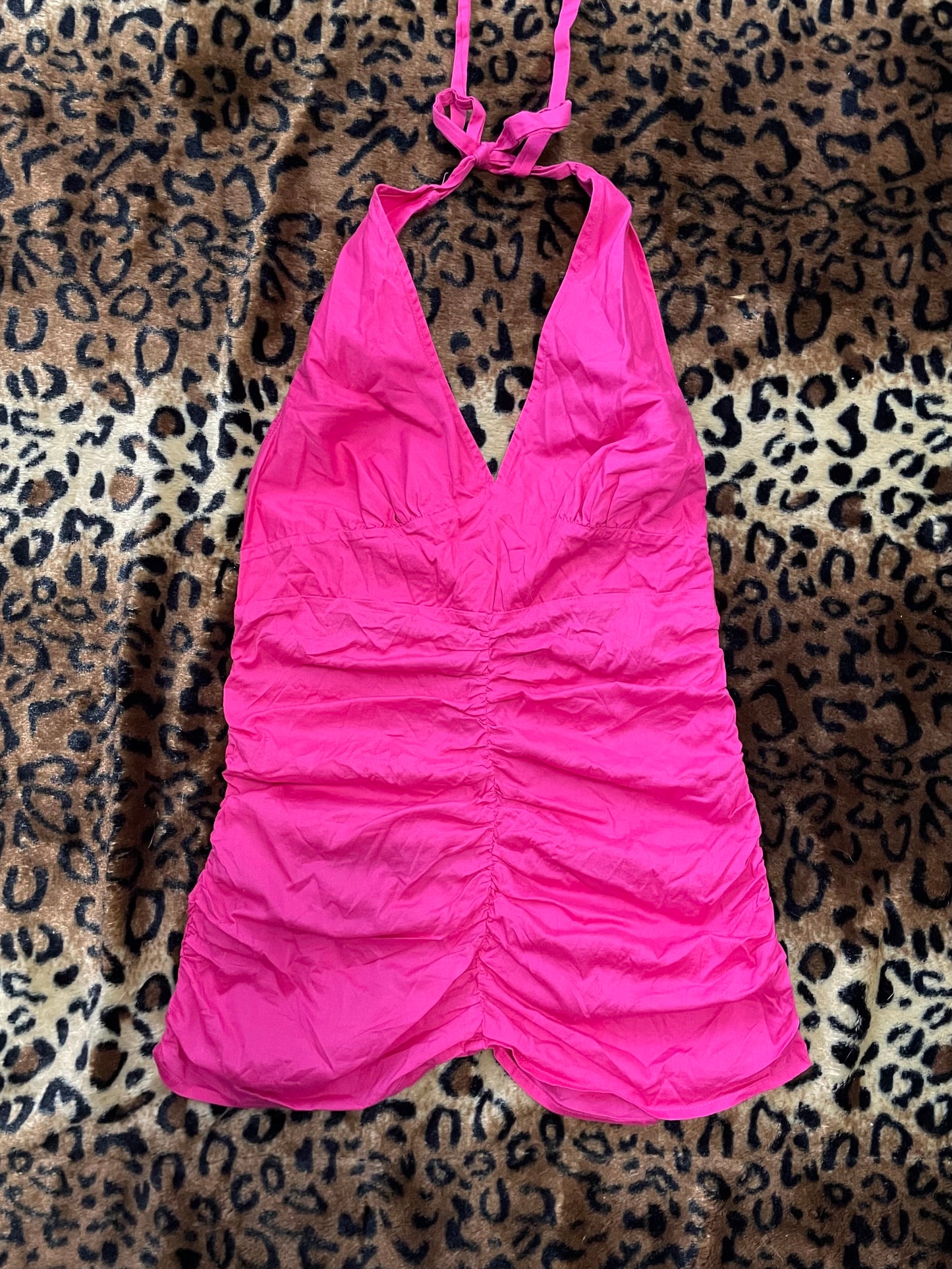 guess babydoll halter top