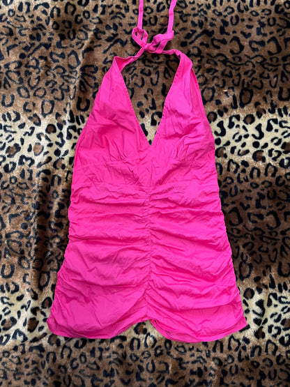 guess babydoll halter top