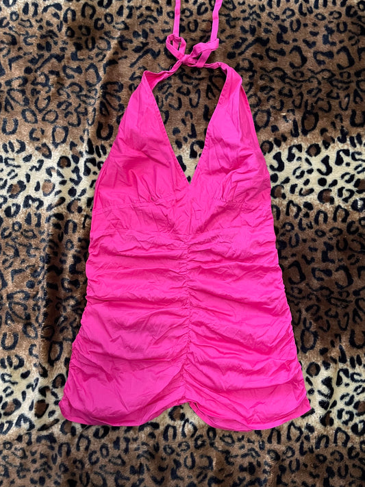 guess babydoll halter top