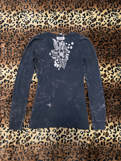 flower fitted long sleeve