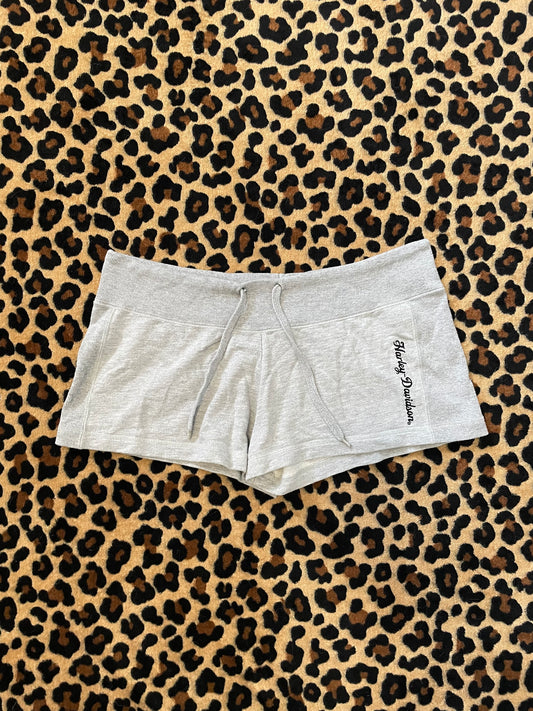 harley davidson lowrise mini shorts