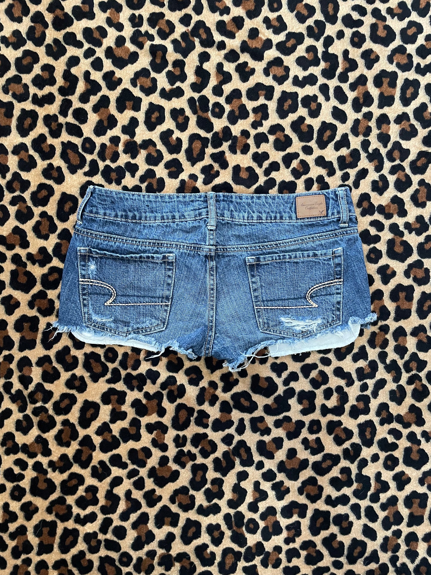 american eagle lowrise mini shorts w/ sequins pockets