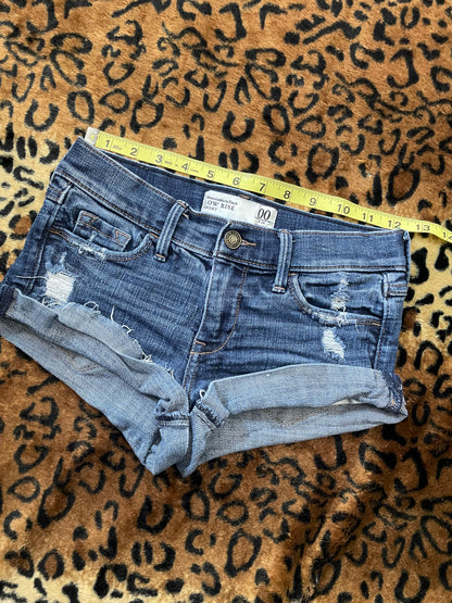 abercrombie lowrise mini shorts