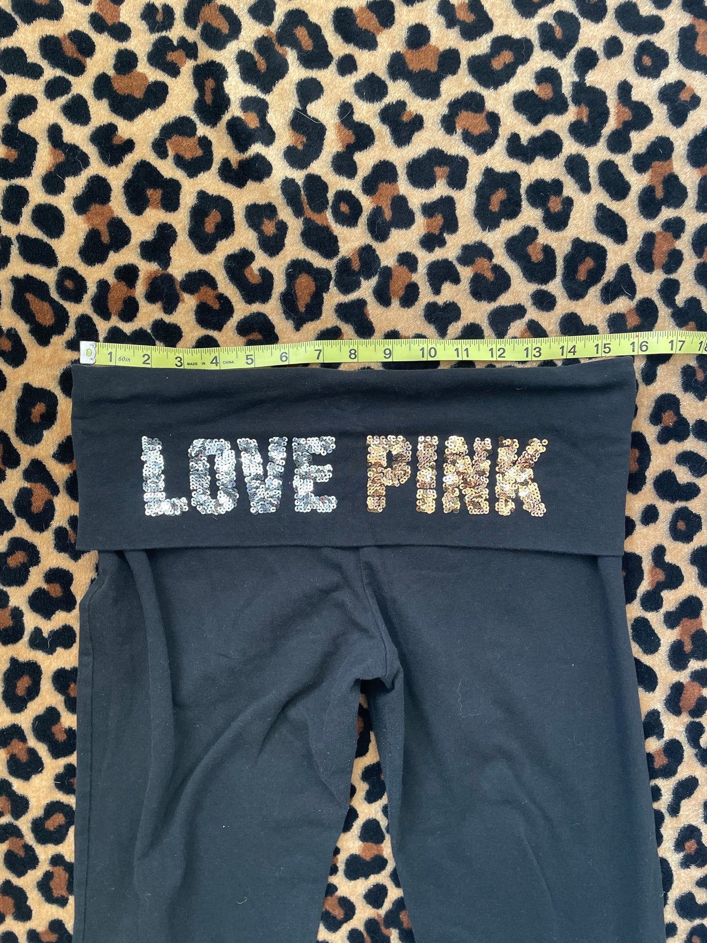 VS Pink lowrise foldover leggings