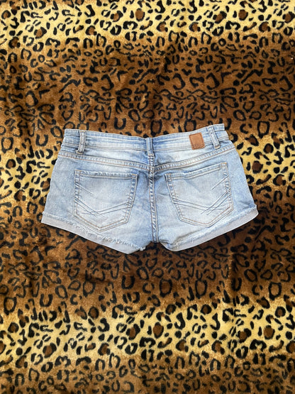 BKE lowrise denim mini shorts