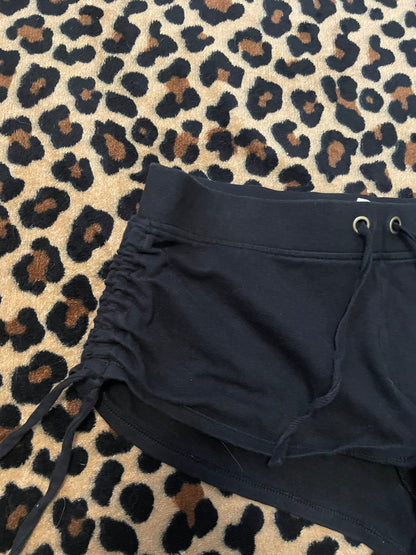Op drawstring booty shorts