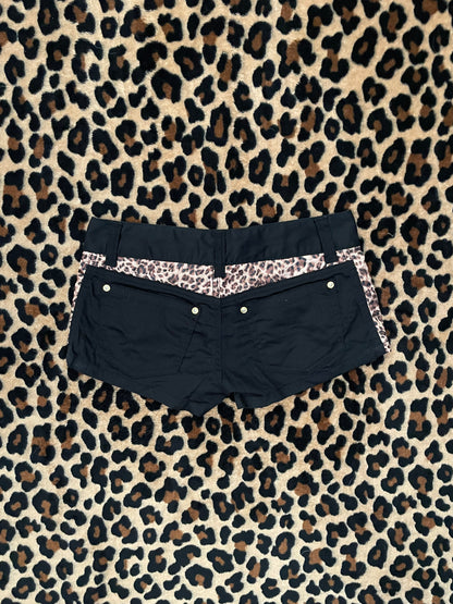 japanese leopard mini shorts