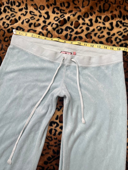 juicy couture velour low rise pants