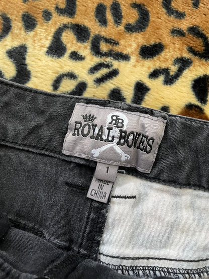 royal bones cheetah mini shorts