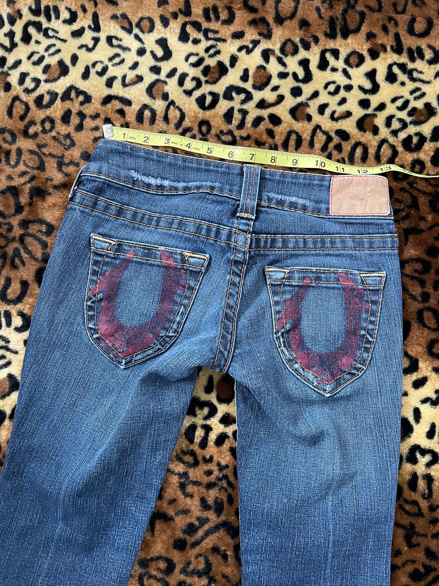 true religion lowrise flare jeans