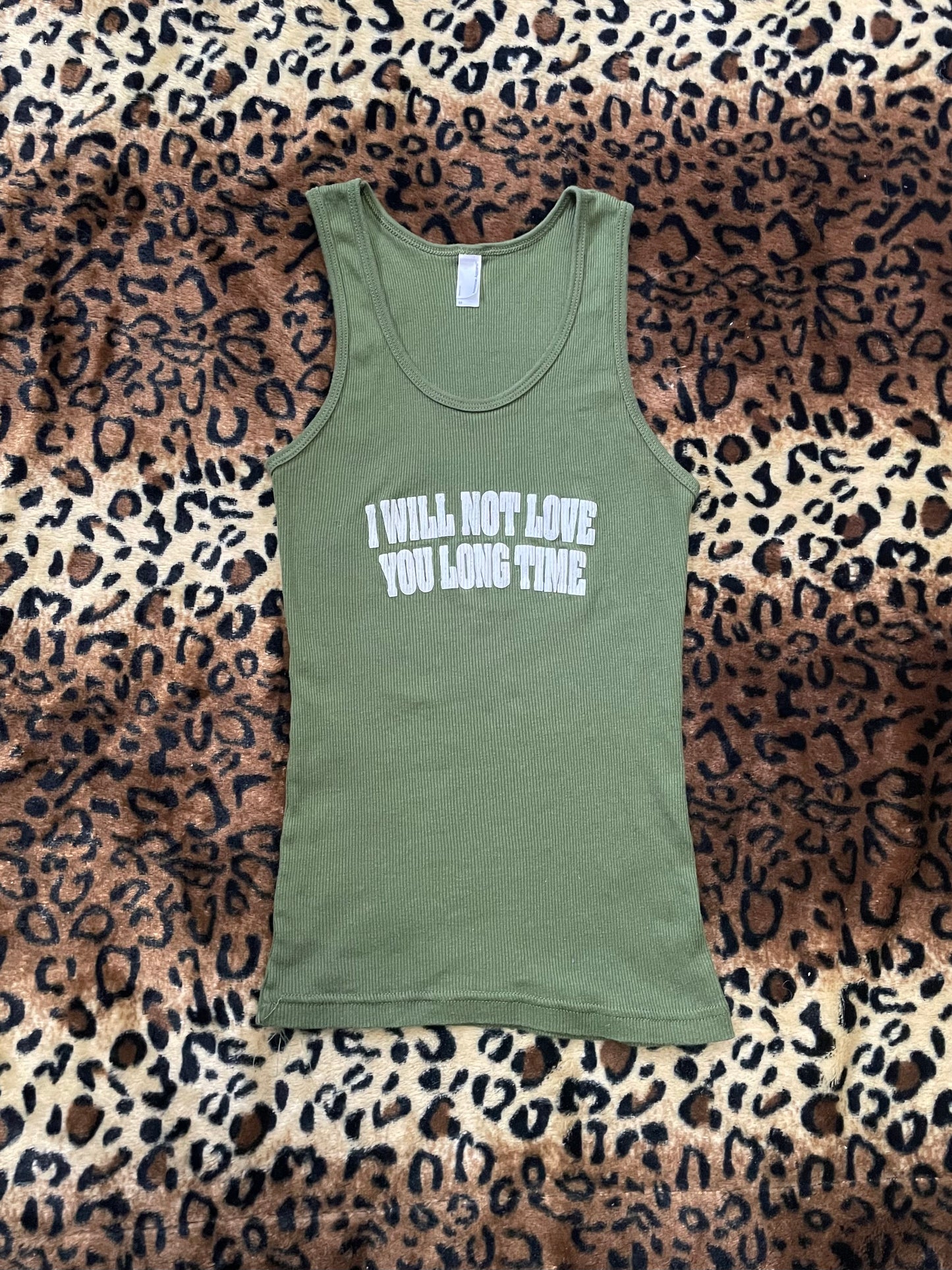 american apparel “i will not love you long time”