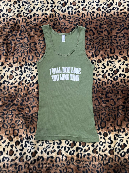american apparel “i will not love you long time”