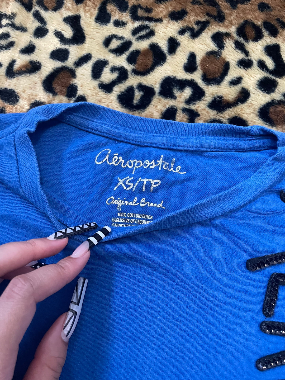 aeropostale fitted sequins shirt