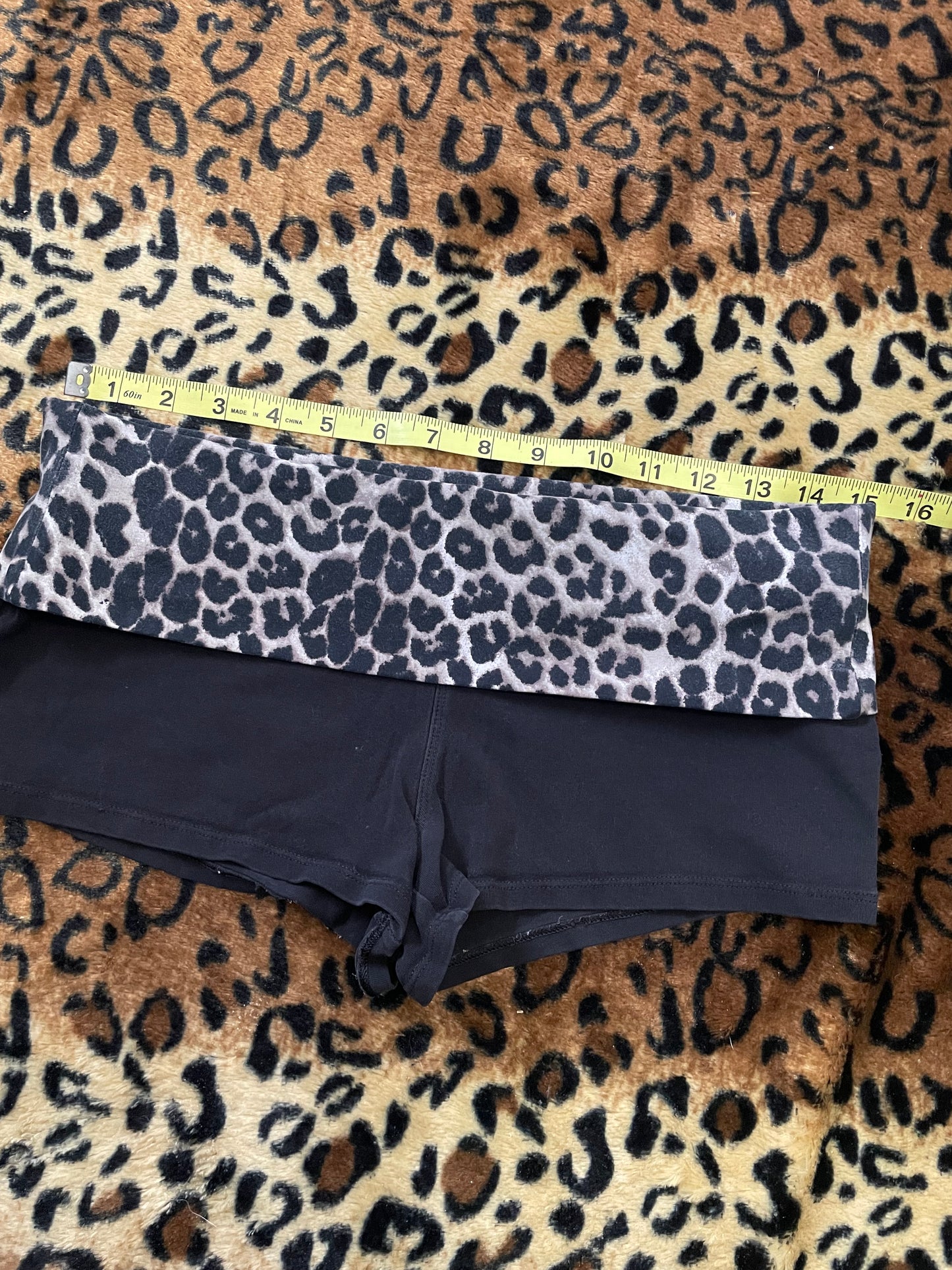 express foldover lowrise mini shorts