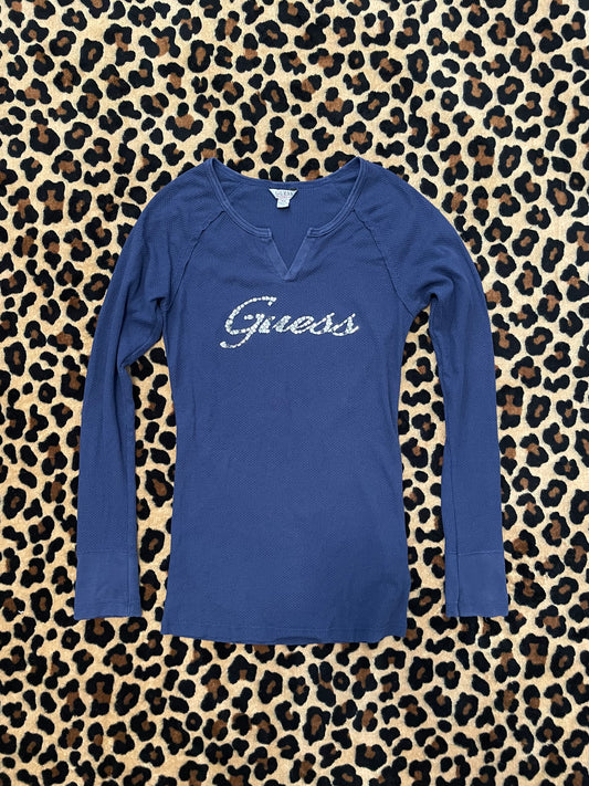guess bedazzled longsleeve