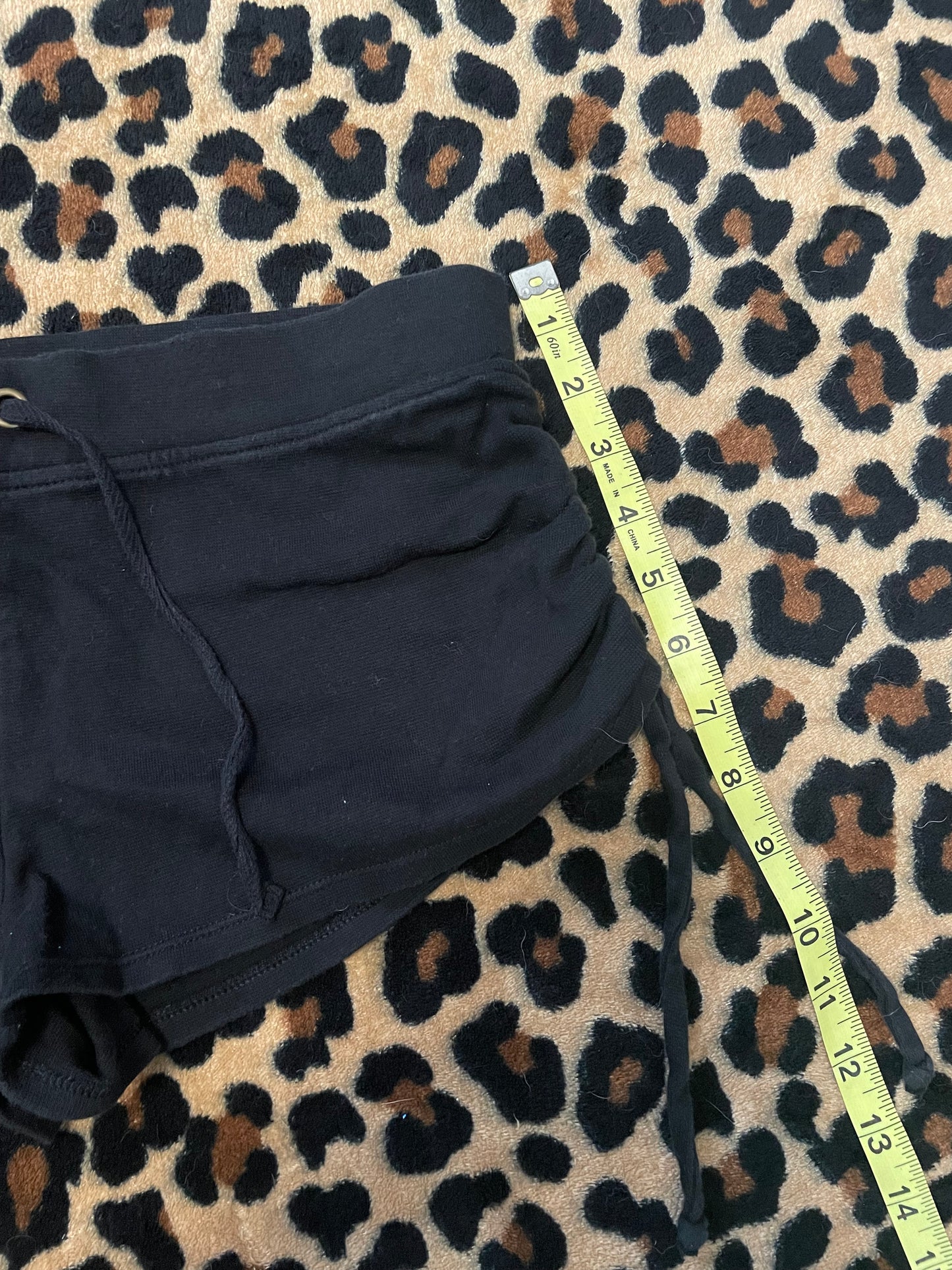 Op drawstring booty shorts