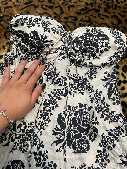 charlotte russe flower tube top