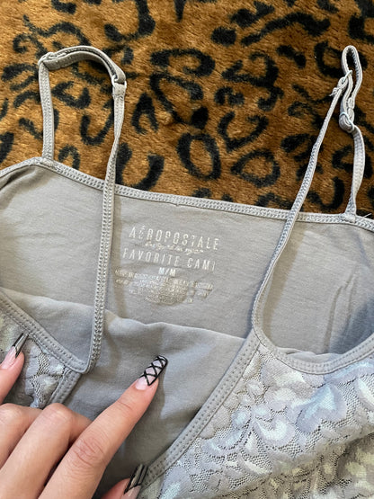 aeropostale lace fitted tank