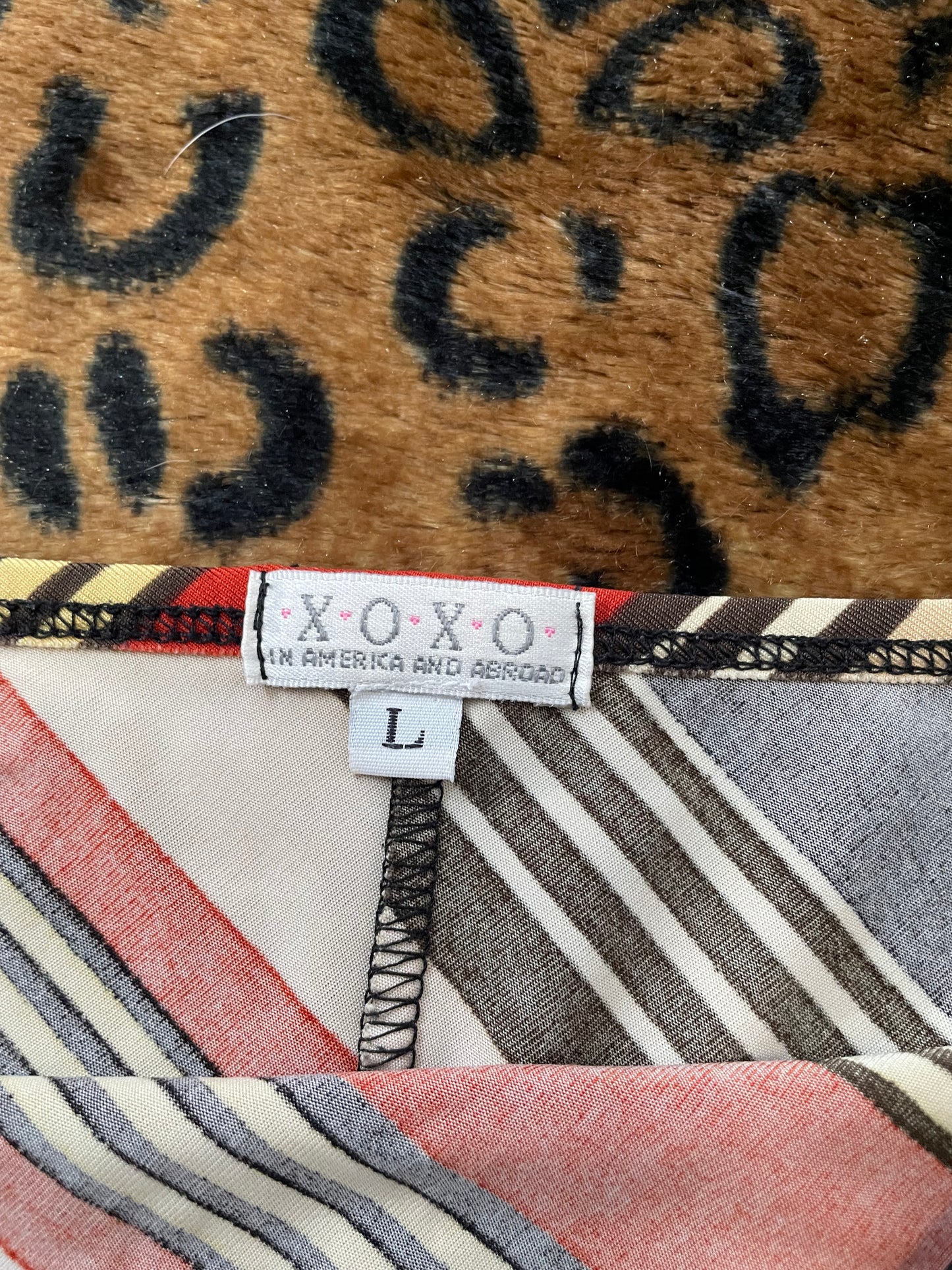 XOXO striped tube top